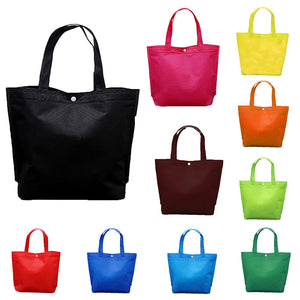 Women Foldable Shopping Bag Reusable Eco Large Unisex Fabric Non-woven Shoulder Bags Tote grocery cloth Bags Pouch