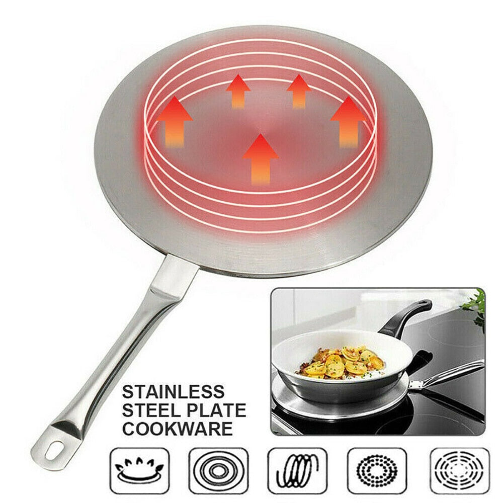 Stainless Steel induction hob converter Cooking Plate Heat Diffuser Converter for Gas Electric Induction Cooker Heat Diffuser