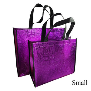 Fashion Laser Shopping Bag Foldable Eco Bag Large Reusable Shopping Bag Tote Waterproof Fabric Non-woven Bag No Zipper Hot Sale