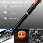 Candle Lighter USB Rechargeable Arc Lighter Windproof Electric Kitchen Lighter  Kitchen Outdoor Barbecue Camping Fire Starter