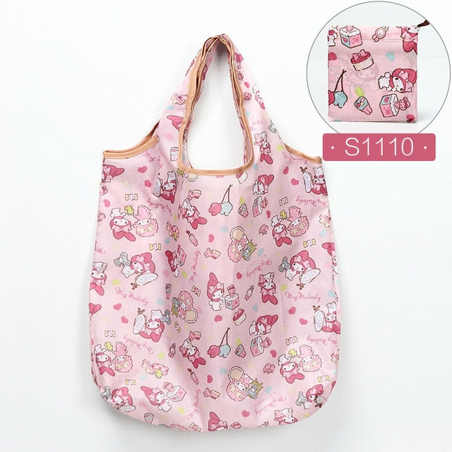 Reusable Eco-Friendly Grocery Foldable Shopping Bags Small Size Premium Quality Slight Duty Folding Tote Bag With Handle