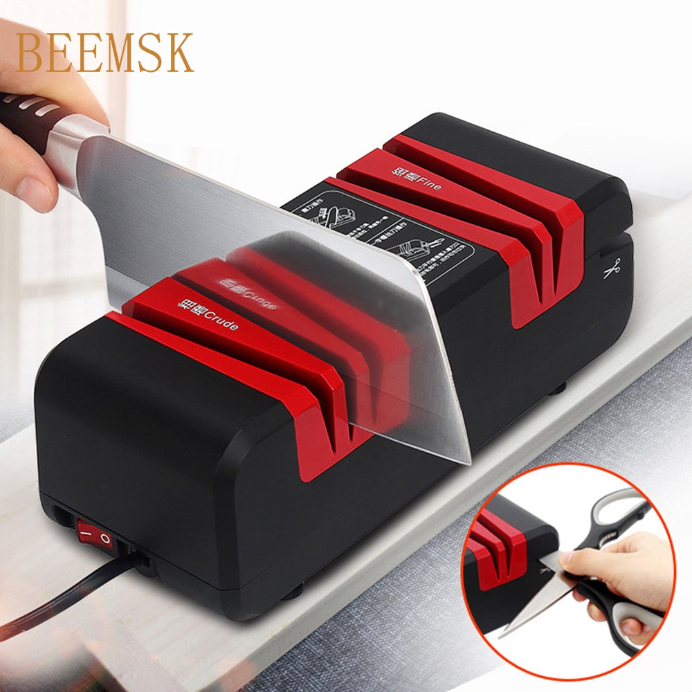 Multi-function knife sharpener Electric Household fast sharpener automatic knife grinder Kitchen knife grindstone 110V 220V