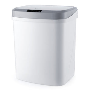 15L Home Intelligent Trash Can Automatic Induction Electric Waste Bins Kick Barrel Battery Version Trash Can