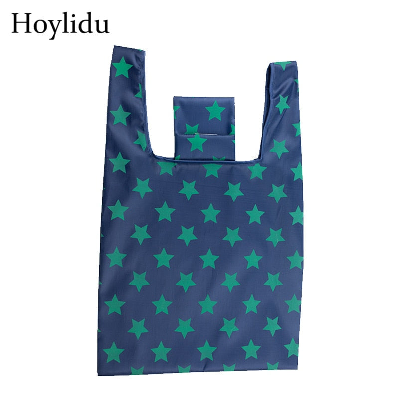 Waterproof Oxford Reusable Shopping Bags Women Foldable Tote Bag Portable Cloth Eco Grocery Bag Folding Large Capacity Handbags