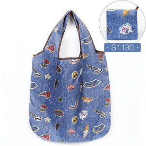 Reusable Eco-Friendly Grocery Foldable Shopping Bags Small Size Premium Quality Slight Duty Folding Tote Bag With Handle