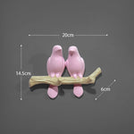 Wall Decorations Home Accessories Living Room Hanger Resin Bird hanger key kitchen Coat Clothes Towel Hooks Hat Handbag Holder