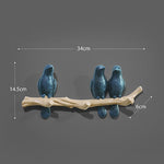 Wall Decorations Home Accessories Living Room Hanger Resin Bird hanger key kitchen Coat Clothes Towel Hooks Hat Handbag Holder