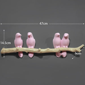 Wall Decorations Home Accessories Living Room Hanger Resin Bird hanger key kitchen Coat Clothes Towel Hooks Hat Handbag Holder