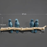 Wall Decorations Home Accessories Living Room Hanger Resin Bird hanger key kitchen Coat Clothes Towel Hooks Hat Handbag Holder