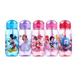 Eco-friendly Kids Drinking Cartoon Water Bottles BPA Free Tritan Straw Children Bottle Children Kettle Portable Sports Bottle