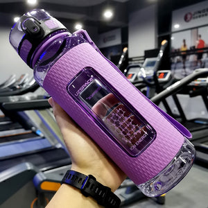 UZSPACE Sport Water Bottles Portable Gym anti-fall Leak-proof large Capacity fitness Kettle Tritan Plastic Drink bottle BPA Free