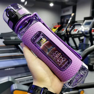 UZSPACE Sport Water Bottles Portable Gym anti-fall Leak-proof large Capacity fitness Kettle Tritan Plastic Drink bottle BPA Free