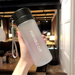 800ml/600ml Large Capacity Sports Fruit Lemon Juice Drinking Bottle Infuser Clear Portable Plastic Water Bottle