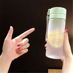 800ml/600ml Large Capacity Sports Fruit Lemon Juice Drinking Bottle Infuser Clear Portable Plastic Water Bottle