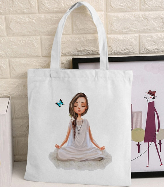 Van Gogh Shopping Bag Graphic Tote Harajuku Shopper Bag Women Canvas Shoulder Bag Female Ulzzang Funny Eco Large-capacity