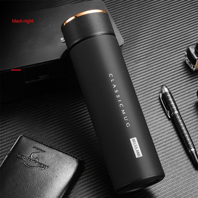 500ML Thermos Vacuum Flasks Temperature Display 304Stainless Steel My Hot Water Bottle Travel Coffee Mug Tea Milk Mug Thermo cup