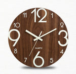 Wooden Wall Clock Luminous Number Hanging Clocks Quiet Dark Glowing Wall Clocks Modern Watches Home Decor Modern Christmas Gift