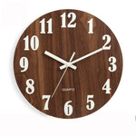 Wooden Wall Clock Luminous Number Hanging Clocks Quiet Dark Glowing Wall Clocks Modern Watches Home Decor Modern Christmas Gift