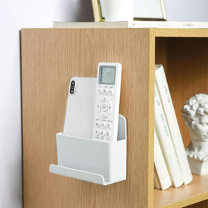 Wall Mounted Organizer Storage Box Remote Control Air Conditioner Stand Holder Hotel Office Home Storage Organization