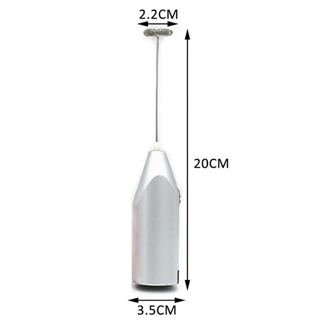 1pc Milk Drink Coffee Whisk Mixer Electric Egg Beater Frother Foamer Mini Handle Stirrer Practical Kitchen Cooking Tool