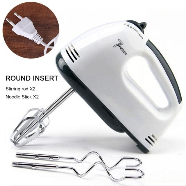 Eggbeater 220V Electric 7 Speed Electric Hand Mixer Whisk Handheld Egg Beater Food Whisk Mini Blenders Kitchen Egg Food Mixer